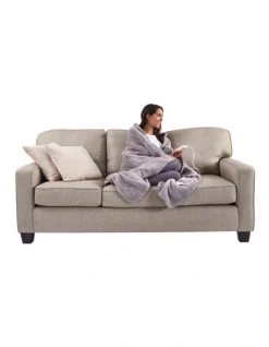 Feel Perfect Sherpa Fleece Heated Throw Blankets -Linen House Shop 814451950 3 720x928