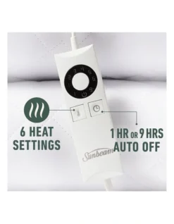 Sleep Perfect Wool Fleece Electric Blanket King In White -Linen House Shop 814480390 5 720x928