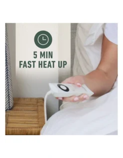 Sleep Perfect Wool Fleece Electric Blanket King In White -Linen House Shop 814480390 6 720x928