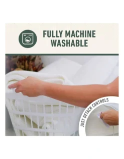 Sleep Perfect Wool Fleece Electric Blanket King In White -Linen House Shop 814480390 7 720x928