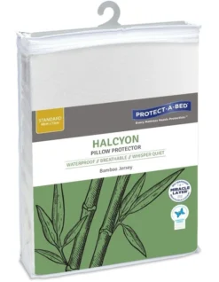 Halcyon Bamboo Jersey Waterproof Fitted Pillow Protector
