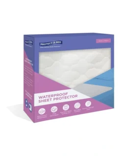 Waterproof Sheet Protector In White -Linen House Shop 815792410 2 2 720x928