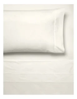 Linen House 300 Thread Count Vienna Sheeting In Cream