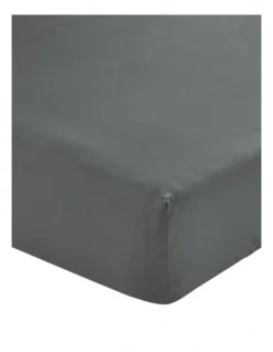 Linen House 300TC Vienna Sheeting In Charcoal
