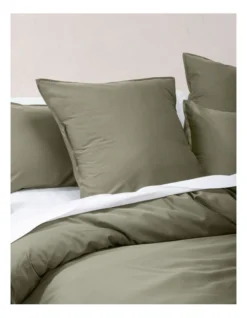Linen House Nara 400TC Bamboo Cotton Quilt Cover Set Moss -Linen House Shop 832974130 832976920 3 720x928