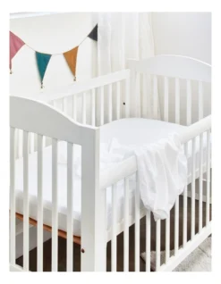 Kids Bamboo Jersey Waterproof Fitted Mattress Protector -Linen House Shop 836144470 3 720x928