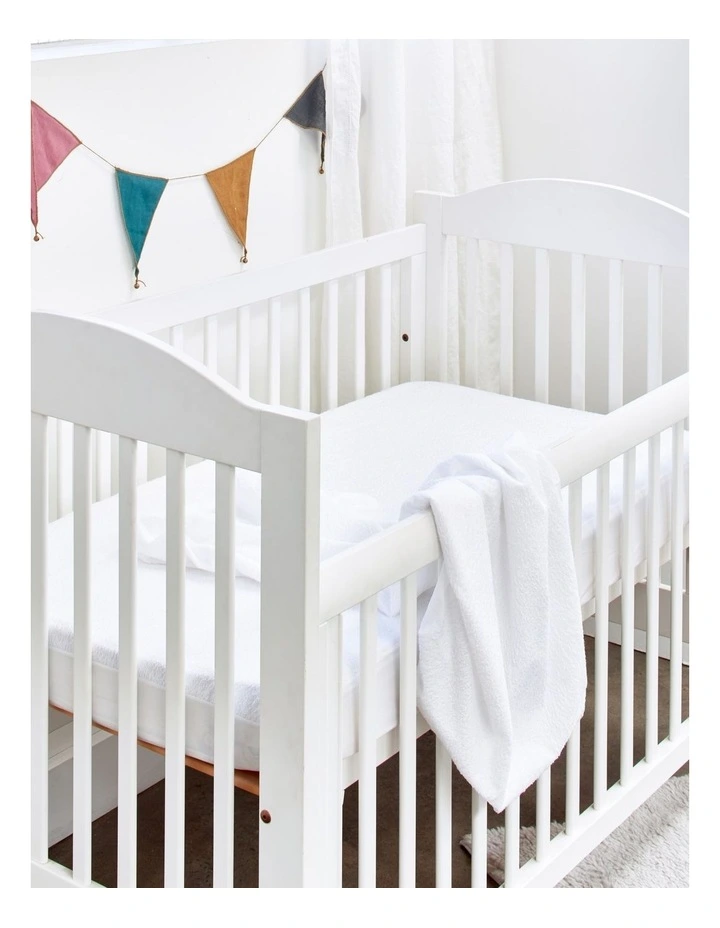 Kids Cotton Terry Waterproof Fitted Cot Mattress Protector 4 Kids Cotton Terry Waterproof Fitted Cot Mattress Protector - Image 2