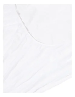 Jaspa Black Luxury Waterproof Protector In White -Linen House Shop 837985330 5 720x928