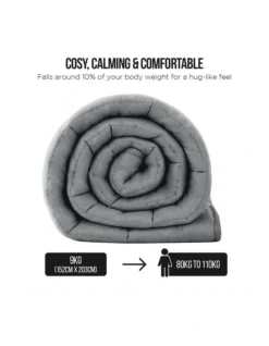 Heavy Weighted Blanket 9Kg In Grey -Linen House Shop 840049480 4 1 720x928