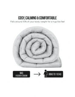 Heavy Weighted Blanket 9kg In White -Linen House Shop 840049570 3 1 720x928
