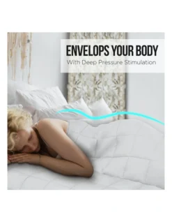 Heavy Weighted Blanket 9kg In White -Linen House Shop 840049570 4 1 720x928