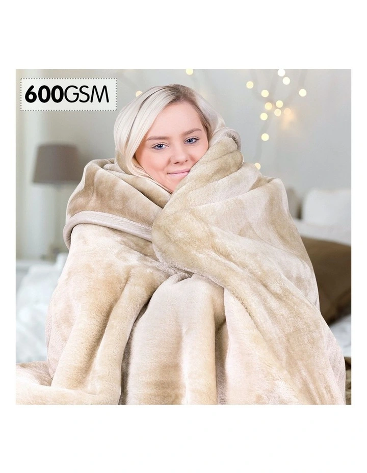 Mink Blanket Double Sided Queen Size Soft Plush Bed Faux Throw Rug 220 X 240cm 4 Mink Blanket Double Sided Queen Size Soft Plush Bed Faux Throw Rug 220 X 240cm - Image 2