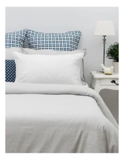 Homestead Junior Australian Washable Wool Pillow Protector White -Linen House Shop 840432160 3 720x928