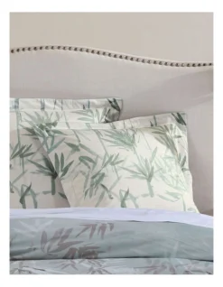 Bamboo Florette Quilt Cover Set In Sage -Linen House Shop 840493360 4 720x928