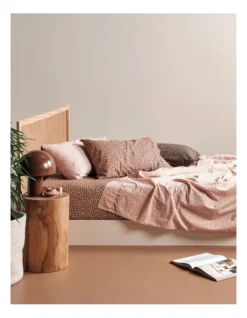 Linen House 250TC Goldie Sheet Set In Timber -Linen House Shop 842034700 842028220 5 720x928