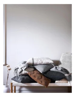 Alpine Cushion In Ivory -Linen House Shop 846189190 846190900 5 720x928