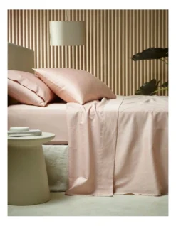 Plant Dyed Organic Cotton Sheet Set In Clay