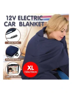 12 Volt Heated Car Blanket Travel Rug Soft Caravan Fleece Electric Throw DC Auto -Linen House Shop 855666010 6 720x928