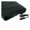 Heated Car Blanket Travel Rug Soft Caravan Fleece Electric Throw 12 Volt Dc Auto Black