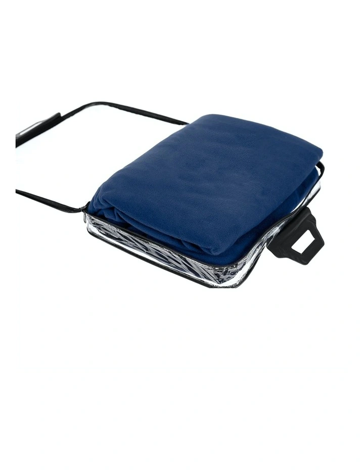 Heated Car Blanket Travel Rug Soft Caravan Fleece Electric Throw 12 Volt Dc Auto Navy Blue 4 Heated Car Blanket Travel Rug Soft Caravan Fleece Electric Throw 12 Volt Dc Auto Navy Blue - Image 2
