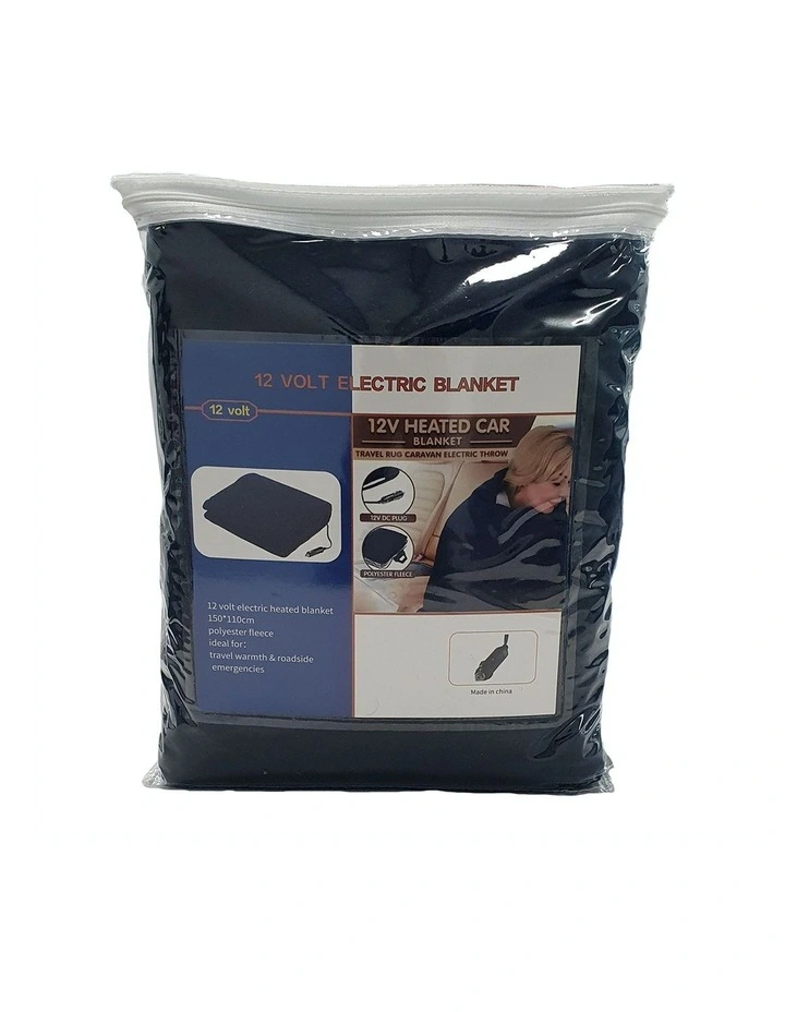 Heated Car Blanket Travel Rug Soft Caravan Fleece Electric Throw 12 Volt Dc Auto Navy Blue 6 Heated Car Blanket Travel Rug Soft Caravan Fleece Electric Throw 12 Volt Dc Auto Navy Blue - Image 4