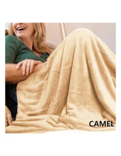 Large Throw Blanket In Camel -Linen House Shop 865059130 6 1 720x928
