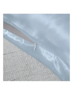 Mulberry Soft Silk Hypoallergenic Pillowcase Twin Pack 51x76cm In Light Blue -Linen House Shop 865756000 6 2 720x928