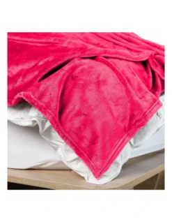 Plush Blanket Throw Large In Rose Pink -Linen House Shop 865757440 3 1 720x928