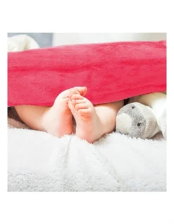 Plush Blanket Throw Large In Rose Pink -Linen House Shop 865757440 5 1 720x928