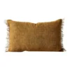Vintage Linen Fringe Rectangle Cushion In Bronze -Linen House Shop 868620250 1 720x928
