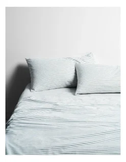 Vintage Stripe Sheet Set In Atlantic