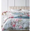Heritage Rozala Cotton Sateen Quilt Cover Set Light Blue -Linen House Shop 870157090 1 720x928