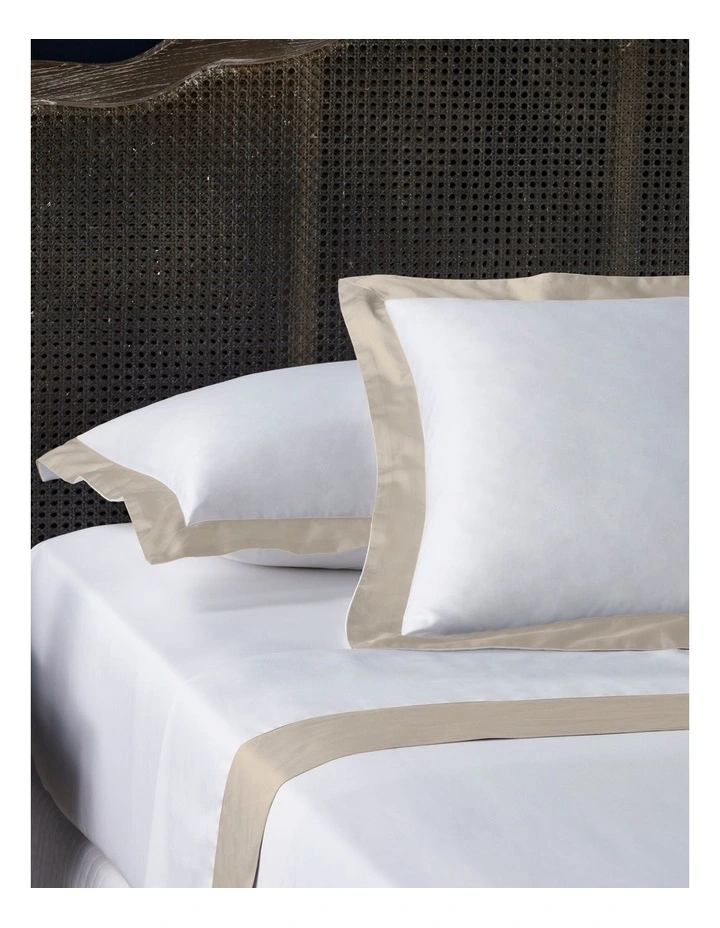 Heritage 500TC Ingah Cotton Sateen Sheet Set Champagne 3 Heritage 500TC Ingah Cotton Sateen Sheet Set Champagne