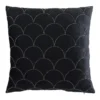 Kinsey Square Cushion In Black -Linen House Shop 877174300 1 720x928