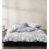 Calvin Klein Floral Print Quilt Cover In Pewter -Linen House Shop 881763220 1 2 720x928