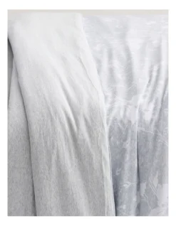 Calvin Klein Floral Print Quilt Cover In Pewter -Linen House Shop 881763220 3 2 720x928