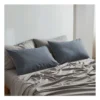 Cotton King Sheet Set In Blue/Dark Grey -Linen House Shop 884107090 1 720x928