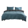 Cotton Duvet Double Quilt Cover Set In Blue