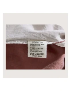 Cotton Queen Quilt Cover Set In Red/Beige 15 Cotton Queen Quilt Cover Set In Red/Beige -Linen House Shop 884109610 7 720x928