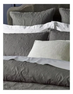 Heritage Everly Quilt Cover Grey -Linen House Shop 885406330 885404710 3 720x928