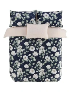 Evoke Velvet Quilt Cover Set Dark Green -Linen House Shop 887922640 2 720x928