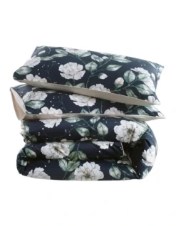 Evoke Velvet Quilt Cover Set Dark Green -Linen House Shop 887922640 3 720x928