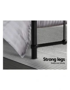 Leo Metal Bed Frame Queen Size Black -Linen House Shop 888189130 7 720x928