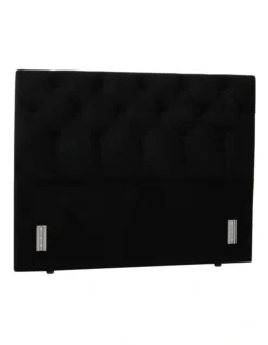 Luxor Tufted Headboard 120 Black Velvet -Linen House Shop 893594530 2 720x928