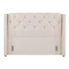 Luxor Tufted & Wing Headboard 120 Flaxen -Linen House Shop 893596420 1 720x928