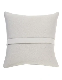 Calvin Klein Sherpa Rib Cushion In White -Linen House Shop 896066380 919026100 3 1 720x928