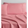 Organic Cotton 400Tc Sateen Sheet Set In Pink Ginger -Linen House Shop 896709160 1 720x928