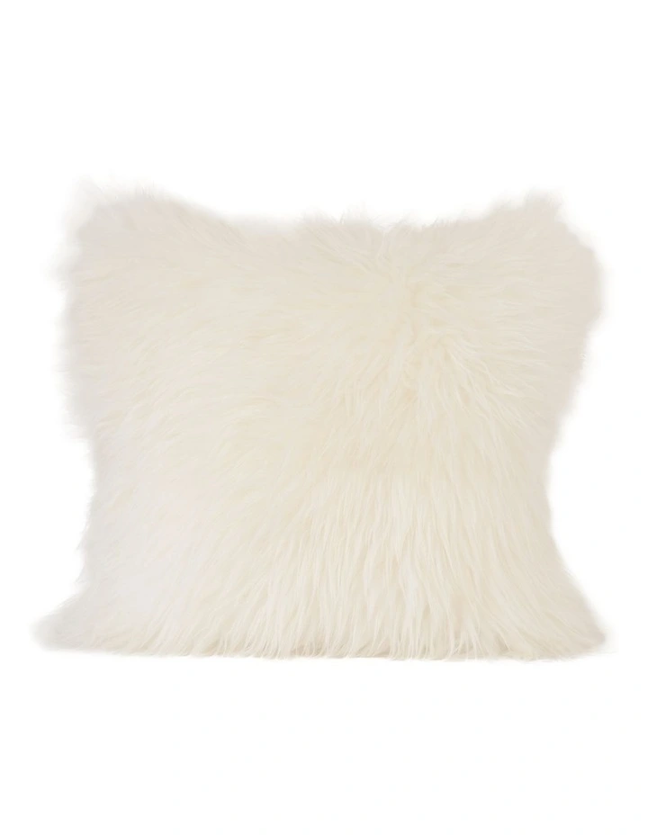 New Zealand Sheepskin Cushion Cover In Ivory 3 New Zealand Sheepskin Cushion Cover In Ivory