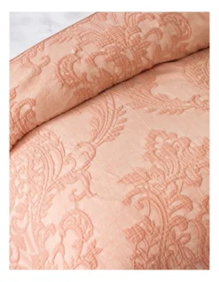Heritage Pepita Quilt Cover Set In Blush -Linen House Shop 907300270 3 720x928