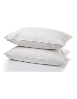 Royal Comfort 1800GSM Duck Feather Down Topper & 1000GSM 2 Pillows Set